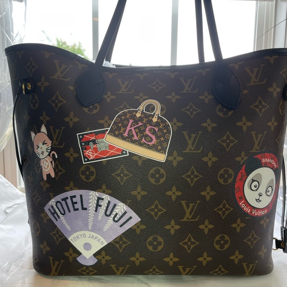 RARE LV Neverfull MM World Tour Japan Tokyo (Limited Edition) - Picture 8 of 12